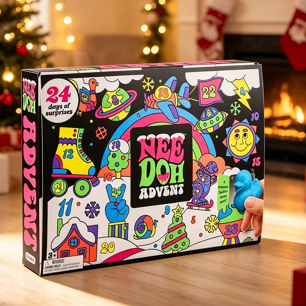 Advent Calendar Gift - 2026 NeeDoh Adventskalender 24 Stuks 3D