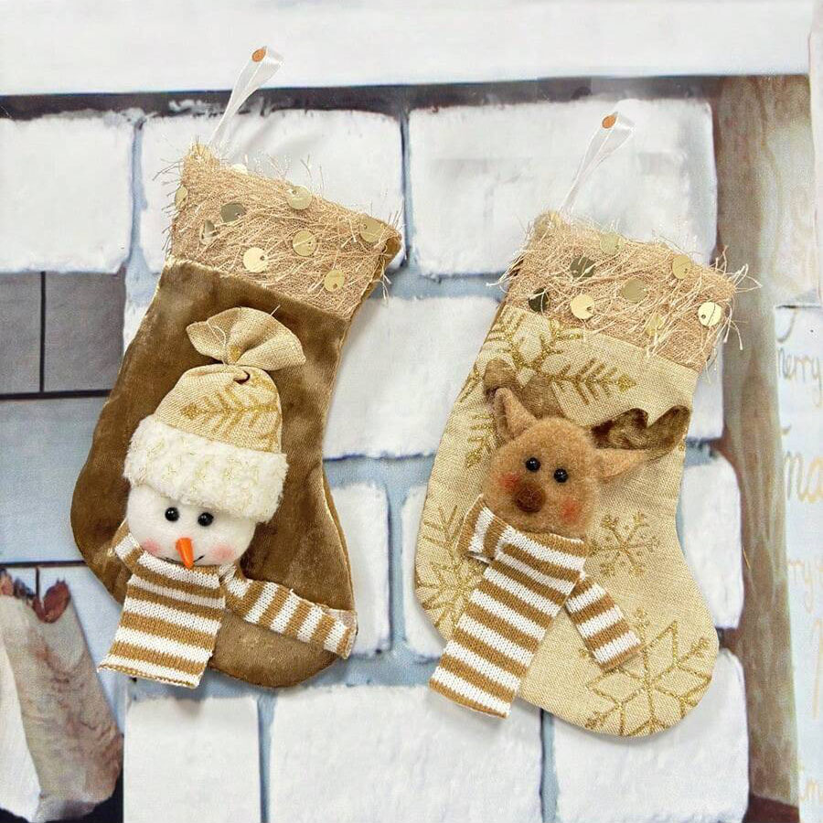 3 stuks kerstdecoratiekousen,  - Christmas Stocking Hanging recensie en prijs