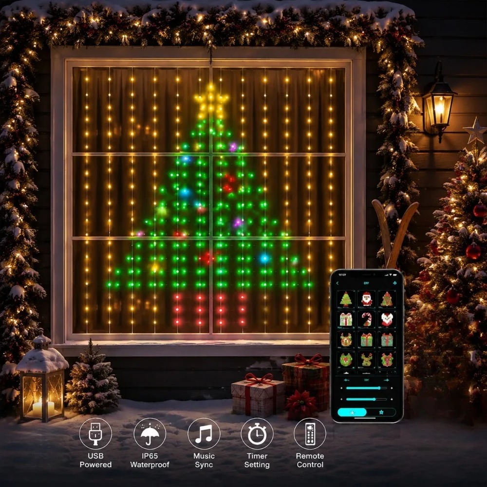 Buiten LED Pixel Gordijnverlic - Christmas Lights Outdoor recensie en prijs