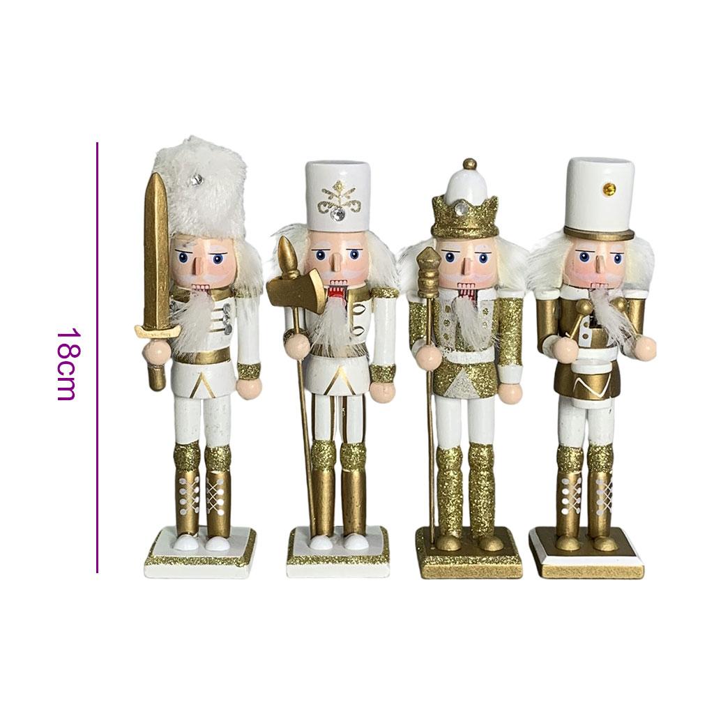 4x 18cm handgeschilderde noten - Nutcracker Figurine recensie en prijs