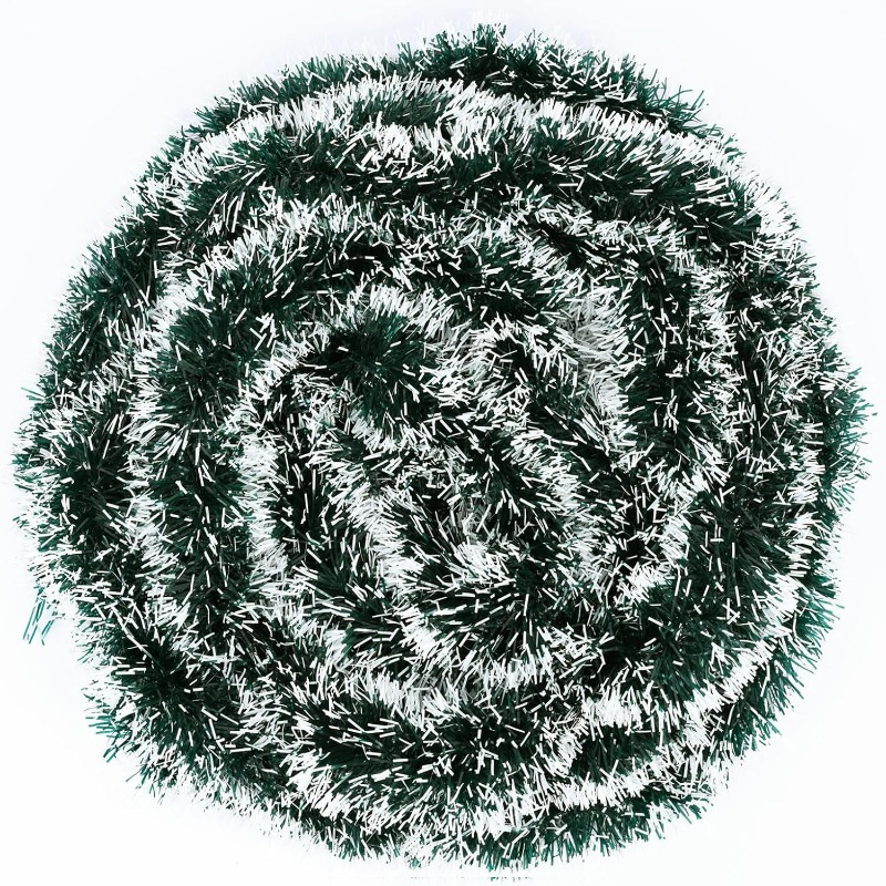 Kerstlussen, groene linten, sl - Tinsel Garland Decoration recensie en prijs