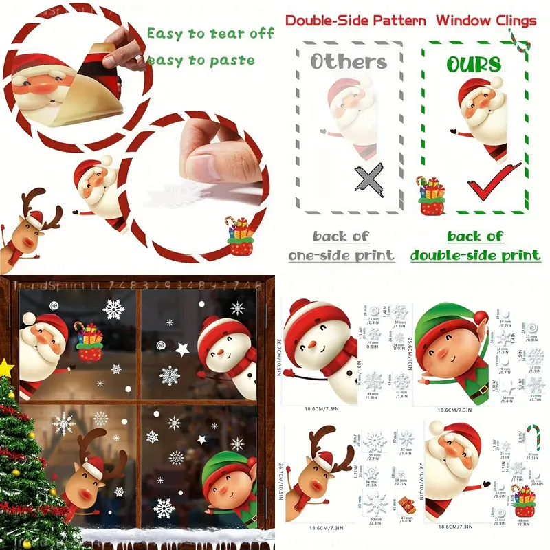 82 stuks Kerst Raamstickers Ke - Snowflake Window Decal recensie en prijs