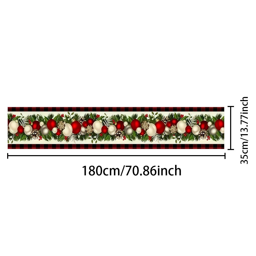Kersttafelloper Rood Zwart Buf - Christmas Table Runner recensie en prijs