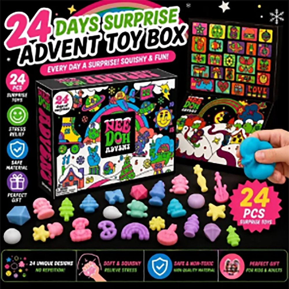 24 stuks Nee-Doh Squish Fidget - Advent Calendar Gift recensie en prijs