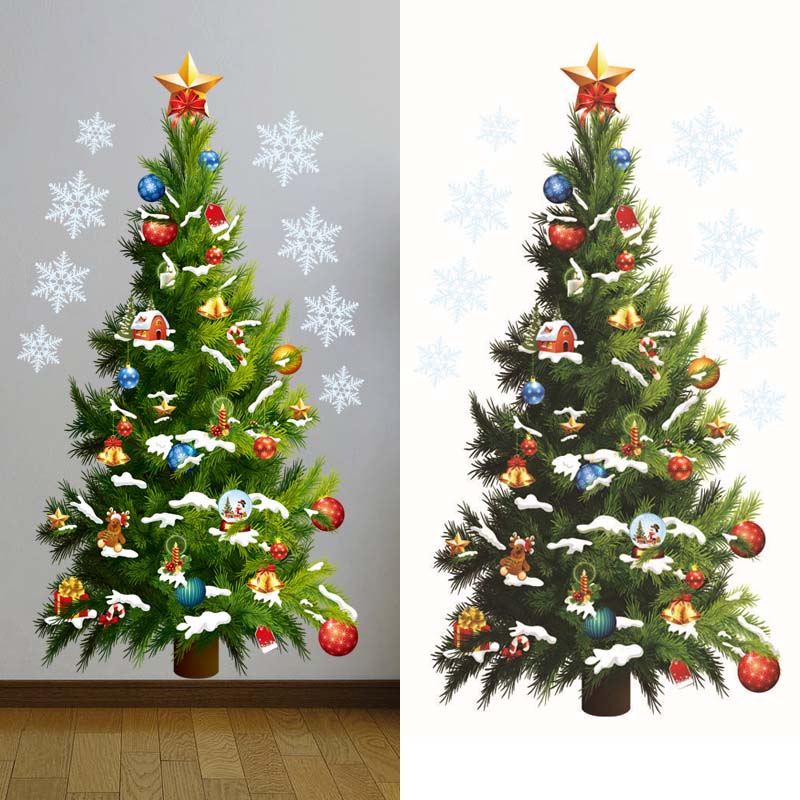 Kerstboom Muurstickers Glas De - Snowflake Window Decal recensie en prijs