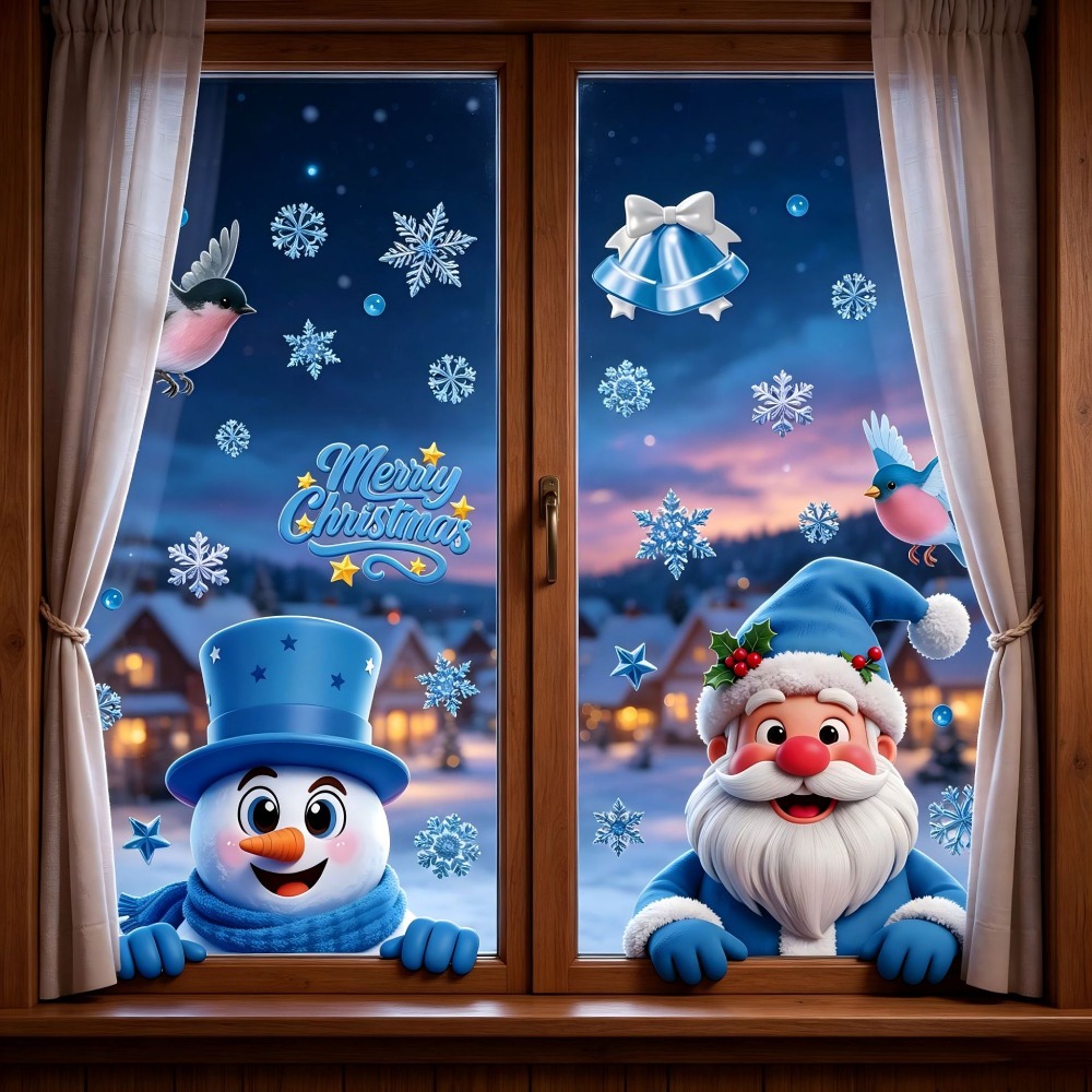 Kerst Raamstickers Winter Snee - Snowflake Window Decal recensie en prijs