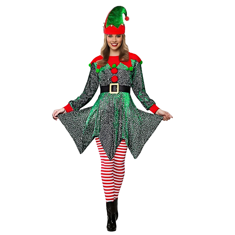 5-delige kerstkostuumset voor  - Elf Costume Christmas recensie en prijs