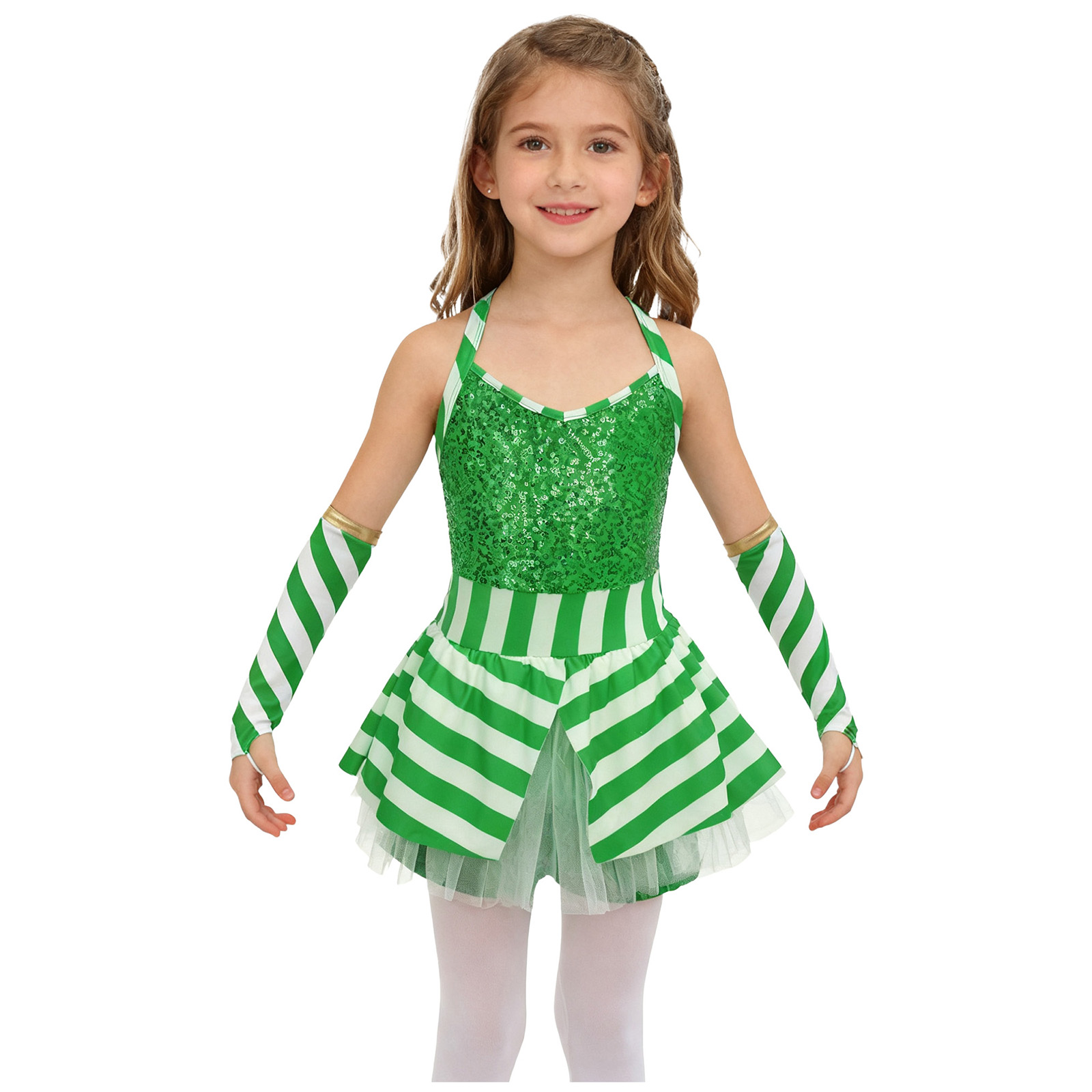 Meisjes Kerst Candy Cane Gestr - Elf Costume Christmas recensie en prijs