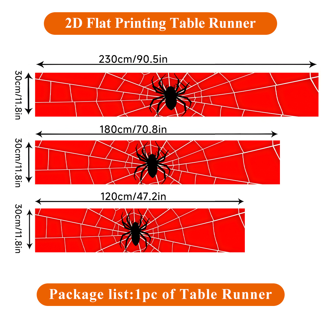 1 stks spinnenweb met rode spi - Christmas Table Runner recensie en prijs