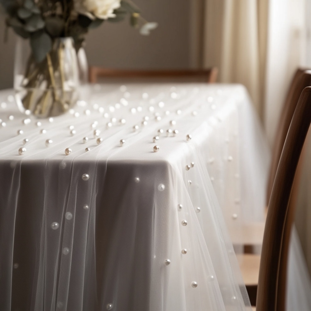 Parel Chiffon Tafelloper 80x30 - Christmas Table Runner recensie en prijs