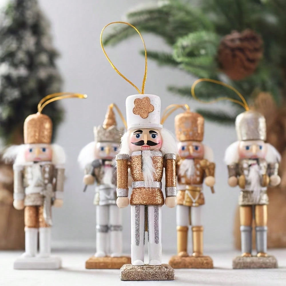 Set van 5 houten poppenhangers - Nutcracker Figurine recensie en prijs